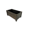 Donica drewniana grafit 59x33x25 cm