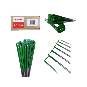 Kotwy stalowe zielone 4 mm 30x150x150 mm 60 szt.