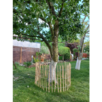 Płotek leszczynowy z nóżkami H 35 7-8 cm dł. 5m
