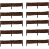 Płotek wiklinowy– rabatka 100×20 cm zestaw 10 sztuk