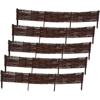 Płotek wiklinowy– rabatka 150×20 cm zestaw 5 sztuk
